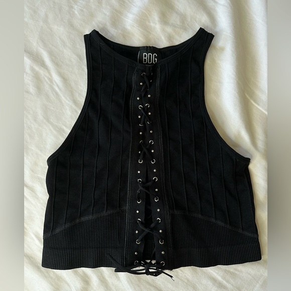Urban Outfitters Laced Up Top Size Small - Picture 2 of 3